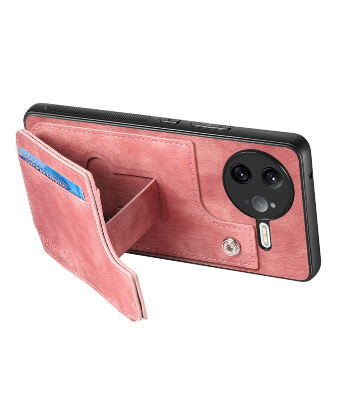 Coque Poco F7 Ultra Cuir Porte-cartes Fermeture Éclair Support