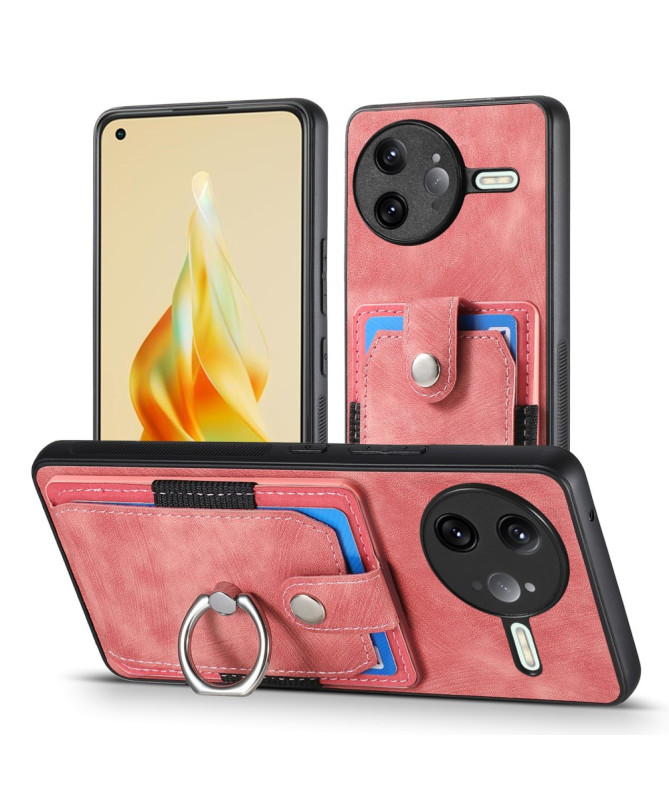 Coque Poco F7 Ultra avec porte-cartes, anneau et support