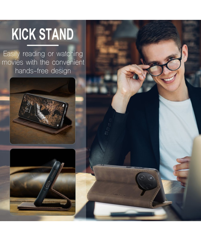 Housse Poco F7 Ultra Golias imitation cuir