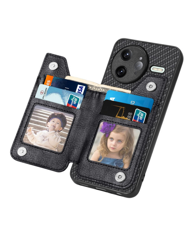 Coque Poco F7 Ultra Portefeuille Zippé et Support