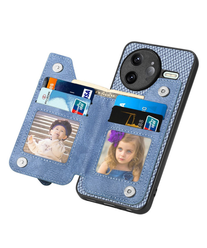 Coque Poco F7 Ultra Portefeuille Zippé et Support