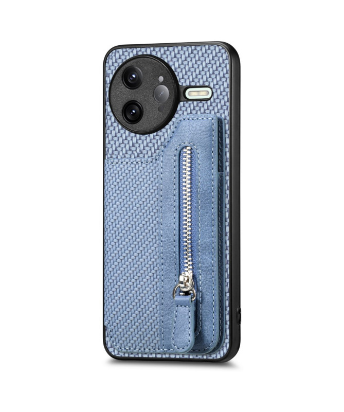 Coque Poco F7 Ultra Portefeuille Zippé et Support