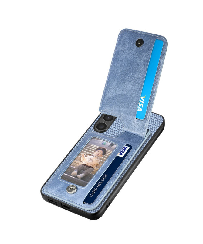 Coque Poco F7 Ultra avec Porte-Cartes Zippé et Support
