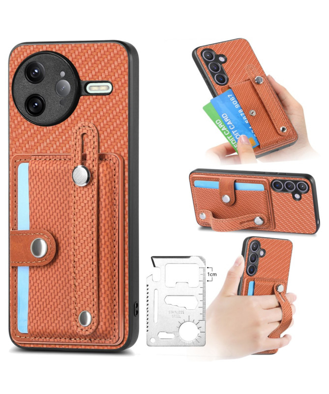 Coque Poco F7 Ultra avec Porte-Carte et Anse Support Main