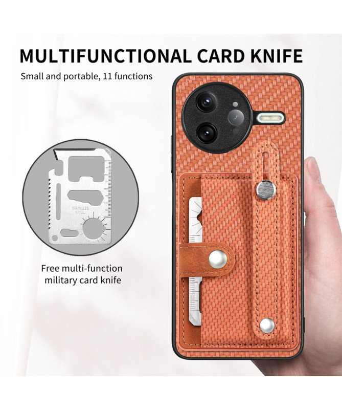 Coque Poco F7 Ultra avec Porte-Carte et Anse Support Main