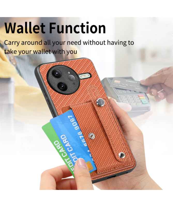 Coque Poco F7 Ultra avec Porte-Carte et Anse Support Main
