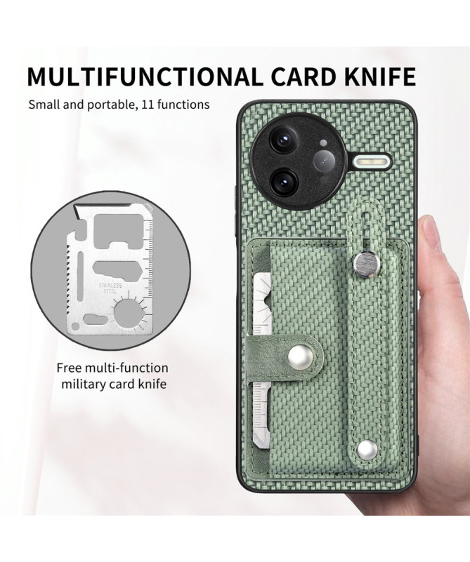 Coque Poco F7 Ultra avec Porte-Carte et Anse Support Main