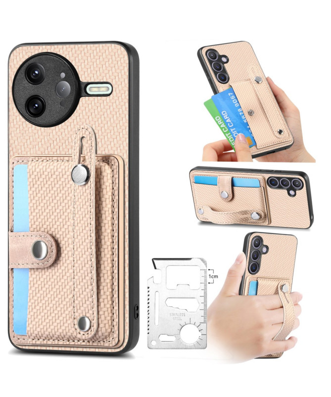Coque Poco F7 Ultra avec Porte-Carte et Anse Support Main