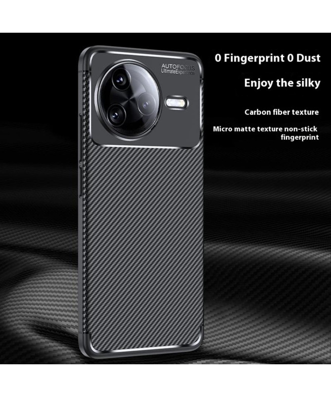 Coque Poco F7 Ultra finition fibre de carbone - photo 7