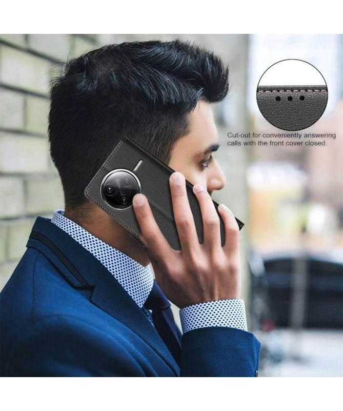 Housse Poco F7 Pro / F7 Ultra Porte-Cartes en Simili Cuir | BF32 Noir - photo 2