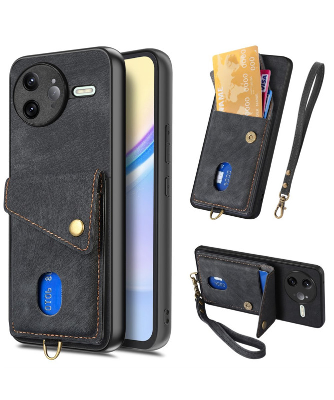 Coque Poco F7 Ultra avec Porte-Cartes Support Cuir | NESS