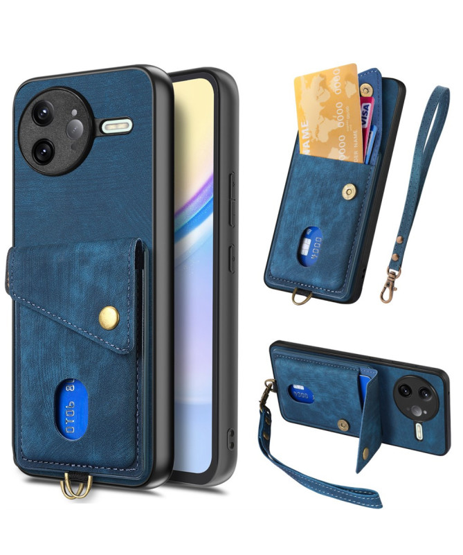 Coque Poco F7 Ultra avec Porte-Cartes Support Cuir | NESS