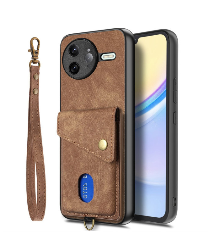 Coque Poco F7 Ultra avec Porte-Cartes Support Cuir | NESS