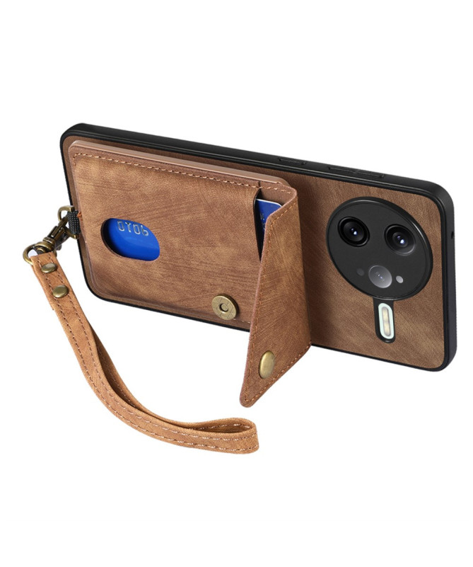Coque Poco F7 Ultra avec Porte-Cartes Support Cuir | NESS