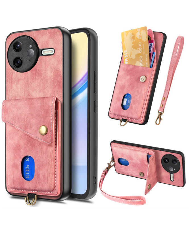 Coque Poco F7 Ultra avec Porte-Cartes Support Cuir | NESS