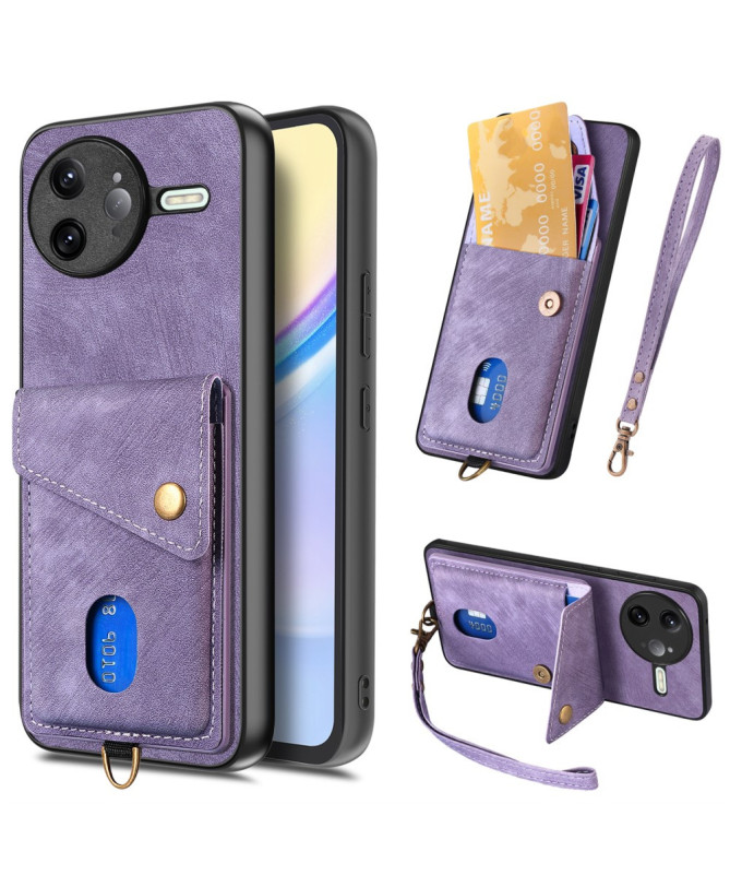 Coque Poco F7 Ultra avec Porte-Cartes Support Cuir | NESS