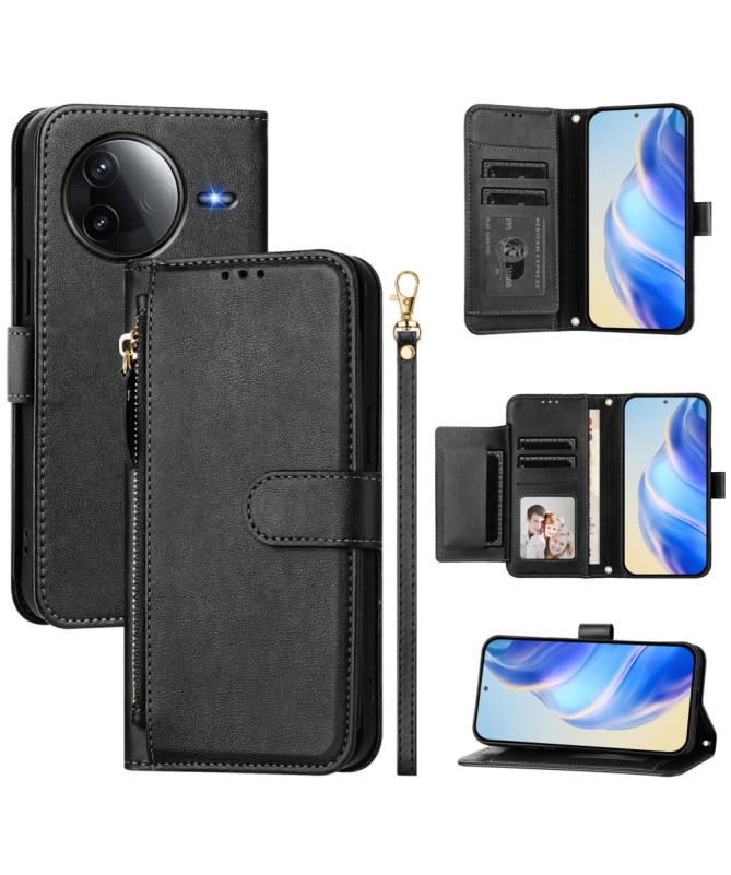 Housse Poco F7 Ultra / F7 Pro Porte-Cartes à Lanière