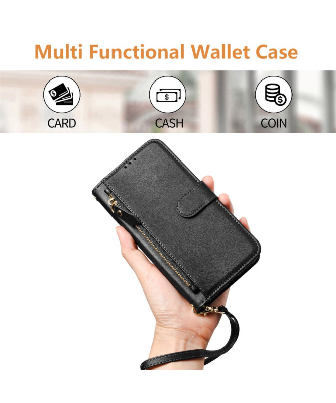 Housse Poco F7 Ultra / F7 Pro Porte-Cartes à Lanière