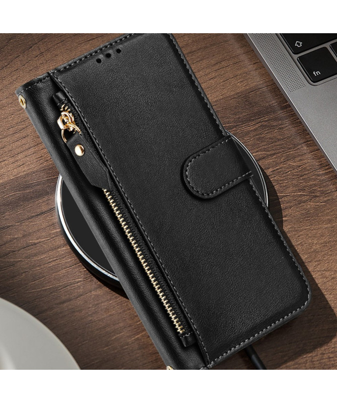 Housse Poco F7 Ultra / F7 Pro Porte-Cartes à Lanière