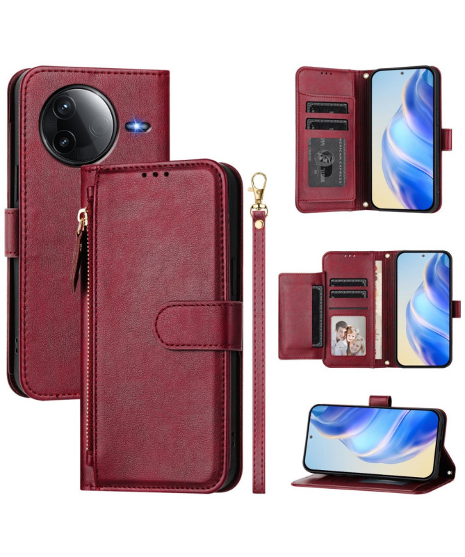 Housse Poco F7 Ultra / F7 Pro Porte-Cartes à Lanière