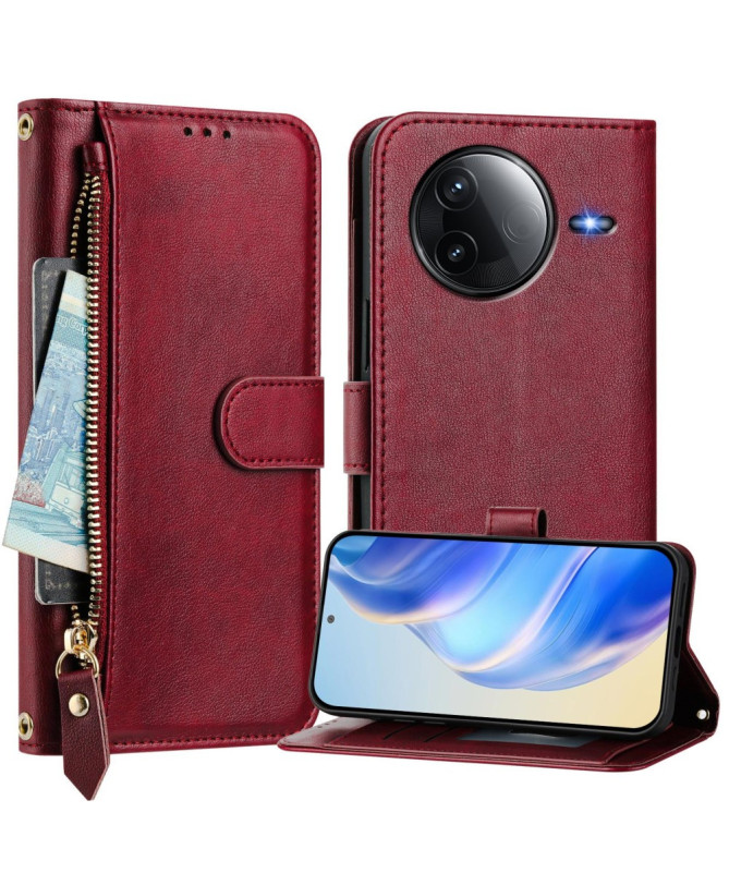 Housse Poco F7 Ultra / F7 Pro Porte-Cartes à Lanière