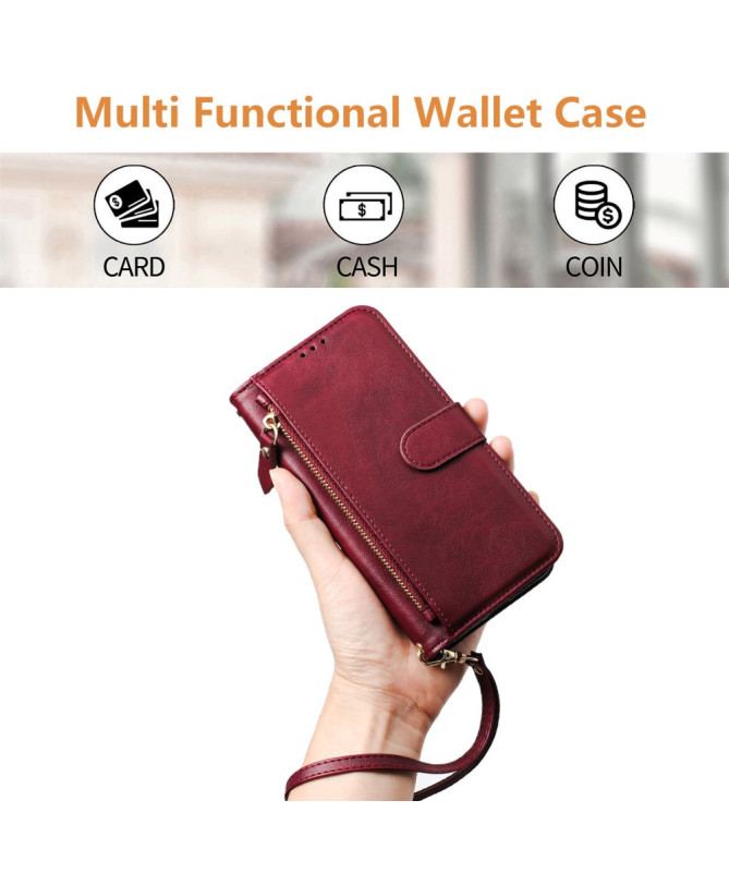 Housse Poco F7 Ultra / F7 Pro Porte-Cartes à Lanière