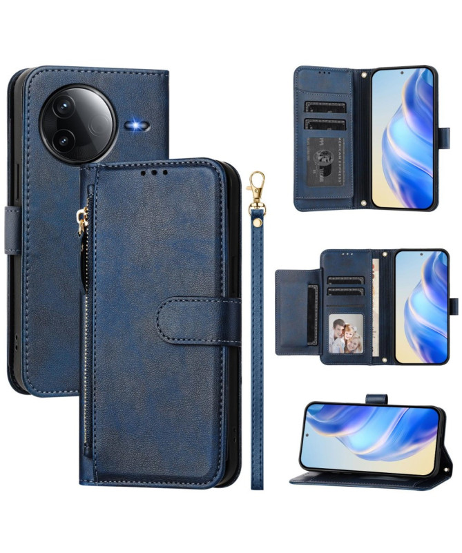 Housse Poco F7 Ultra / F7 Pro Porte-Cartes à Lanière