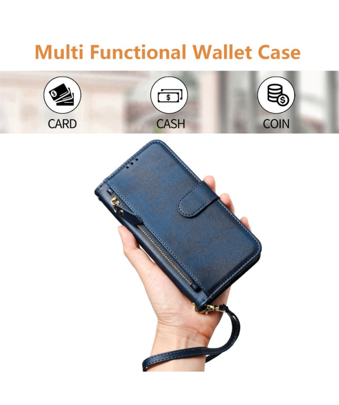 Housse Poco F7 Ultra / F7 Pro Porte-Cartes à Lanière