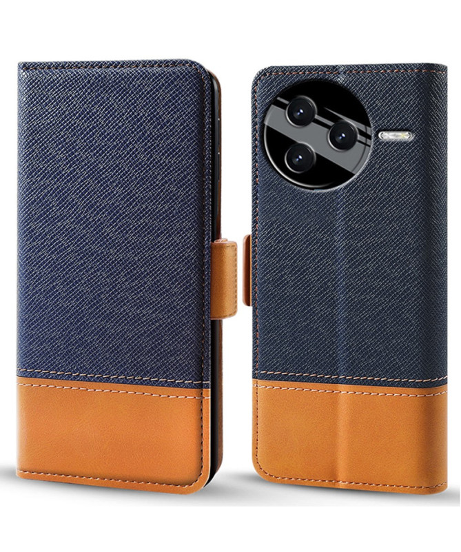 Housse Poco F7 Ultra Bicolore Simili Cuir