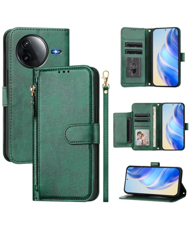 Housse Poco F7 Ultra / F7 Pro Porte-Cartes à Lanière