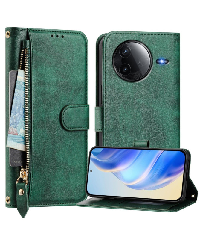 Housse Poco F7 Ultra / F7 Pro Porte-Cartes à Lanière