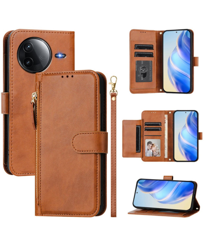 Housse Poco F7 Ultra / F7 Pro Porte-Cartes à Lanière