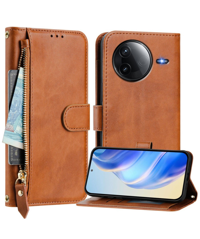 Housse Poco F7 Ultra / F7 Pro Porte-Cartes à Lanière