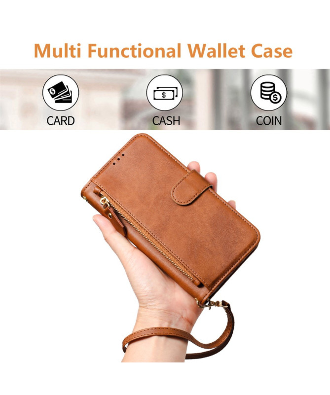 Housse Poco F7 Ultra / F7 Pro Porte-Cartes à Lanière