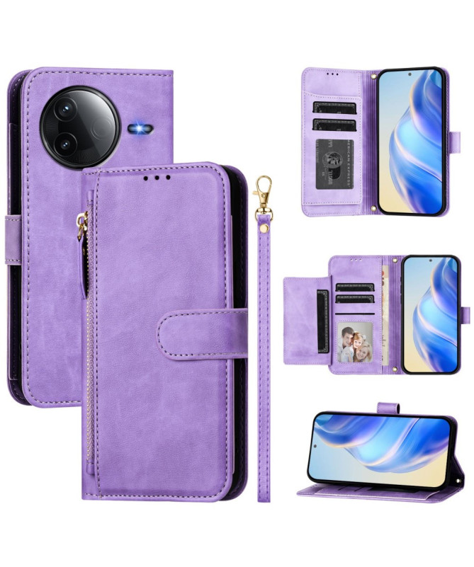 Housse Poco F7 Ultra / F7 Pro Porte-Cartes à Lanière