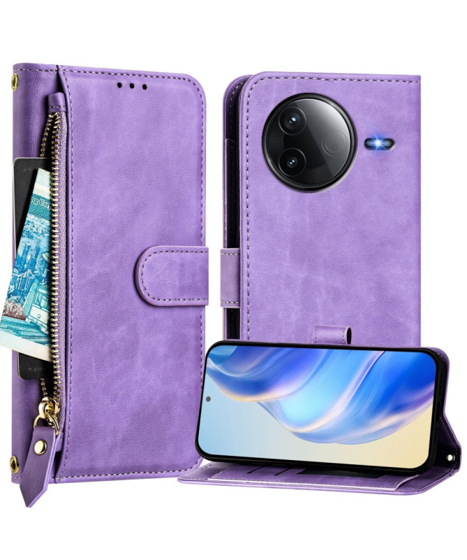 Housse Poco F7 Ultra / F7 Pro Porte-Cartes à Lanière