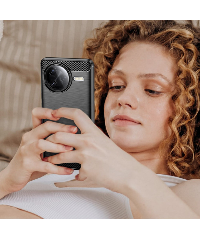 Coque Poco F7 Ultra flexible effet brossé