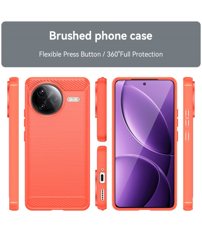 Coque Poco F7 Ultra flexible effet brossé