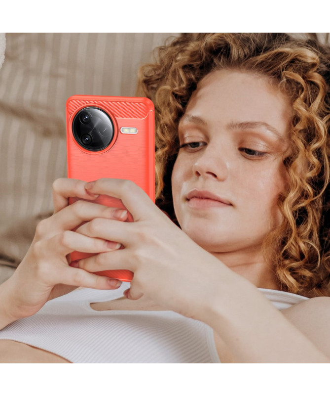 Coque Poco F7 Ultra flexible effet brossé