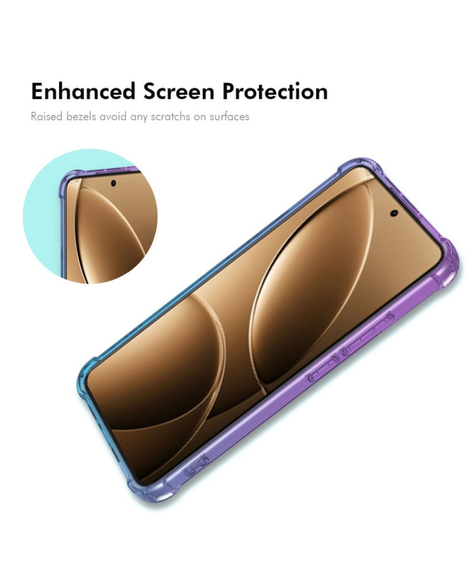Coque Poco F7 Ultra Transparente Bicolore Violet - photo 3