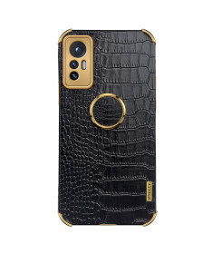 Coque Xiaomi 12 Lite Effet Croco avec Anneau