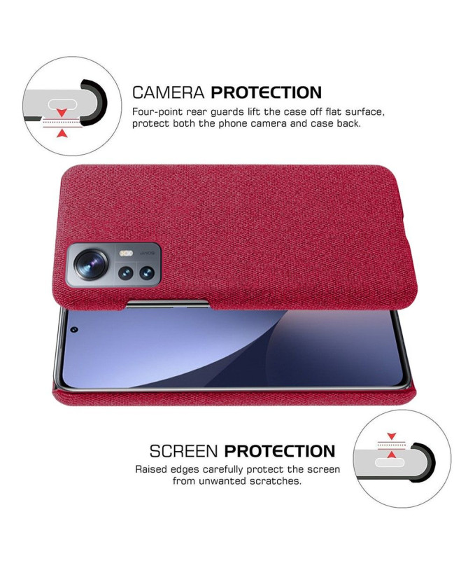 Coque Xiaomi 12 Lite revêtement tissu