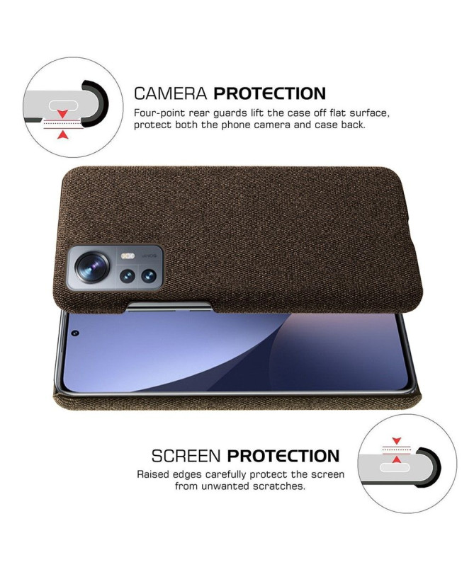 Coque Xiaomi 12 Lite revêtement tissu