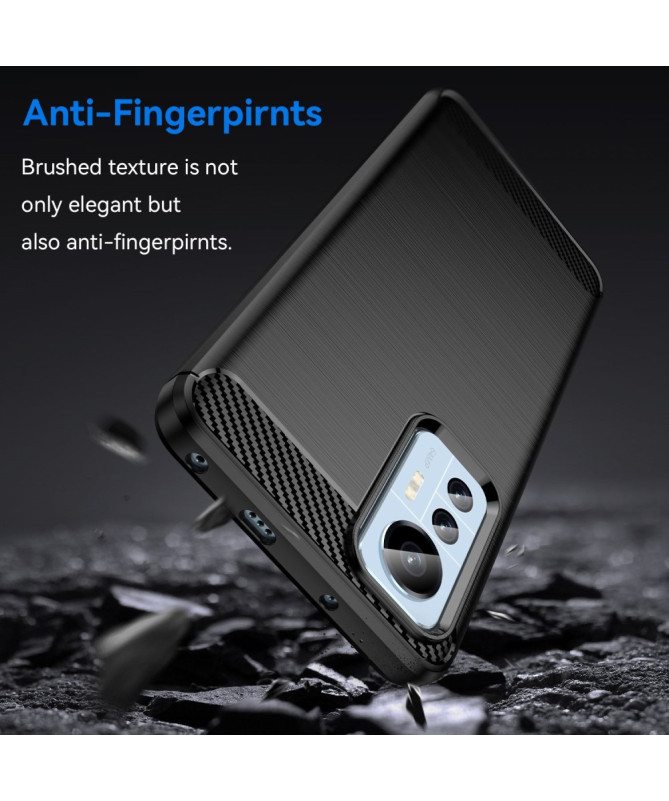 Coque Xiaomi 12 Lite flexible effet brossé