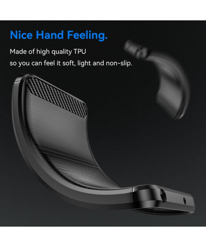 Coque Xiaomi 12 Lite flexible effet brossé