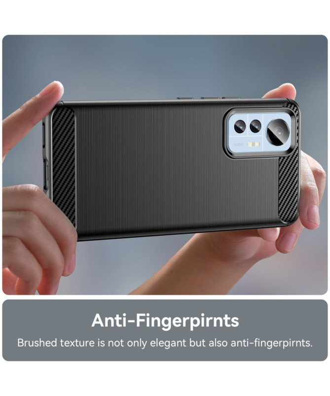 Coque Xiaomi 12 Lite flexible effet brossé