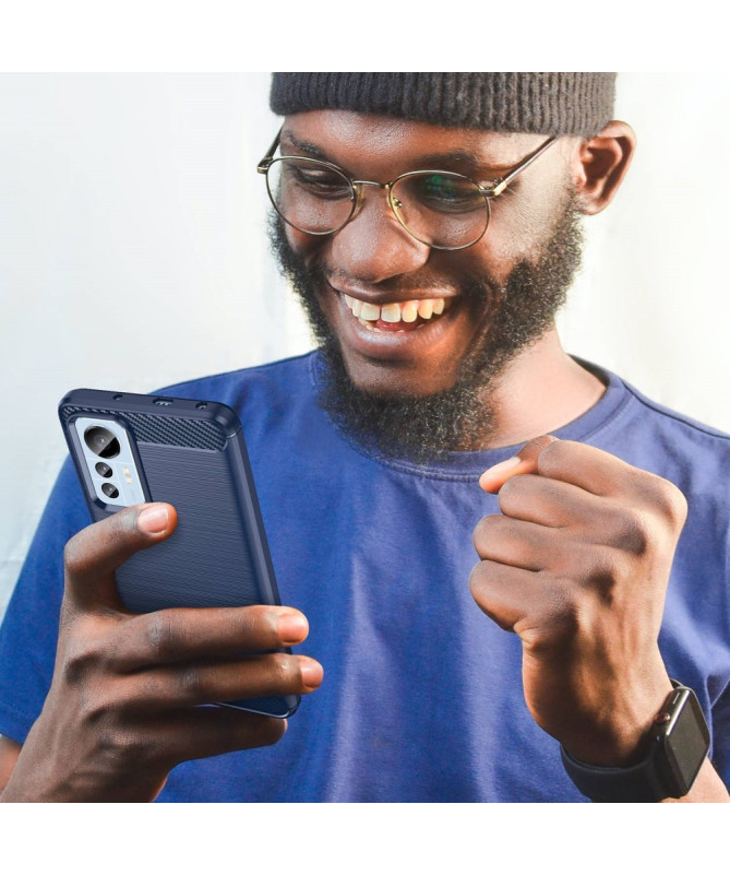 Coque Xiaomi 12 Lite flexible effet brossé