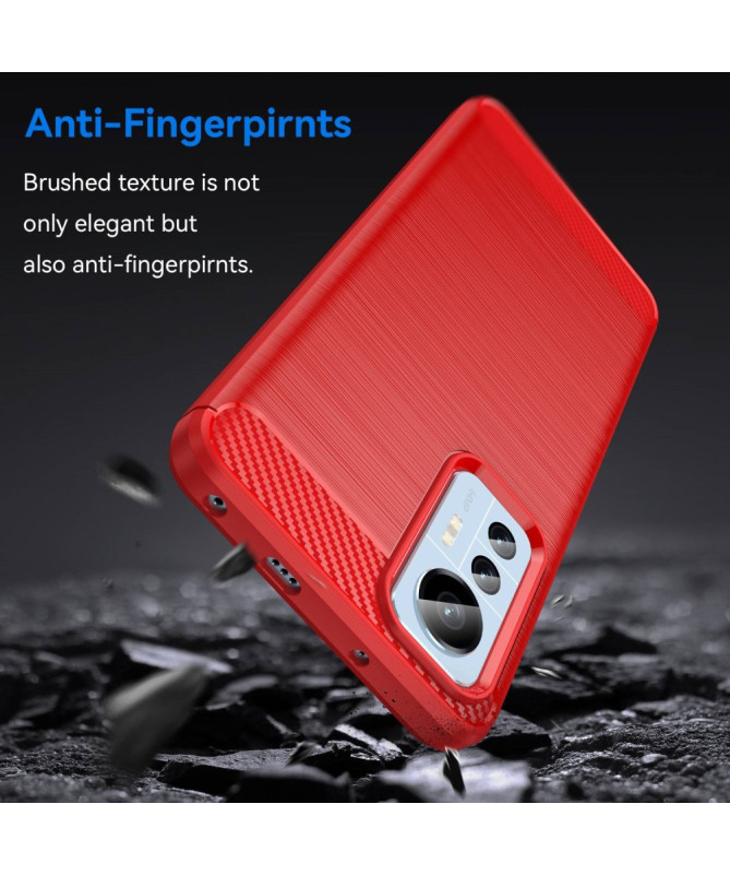 Coque Xiaomi 12 Lite flexible effet brossé