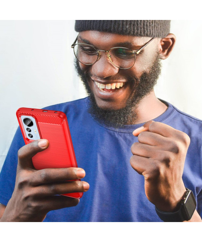 Coque Xiaomi 12 Lite flexible effet brossé