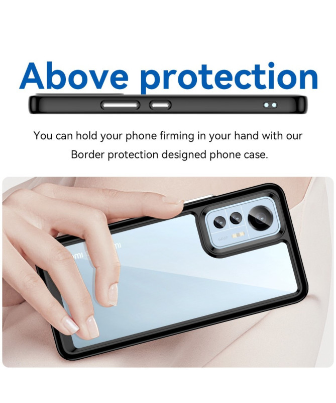 Coque Xiaomi 12 Lite Transparente Contour Coloré | CLEAR